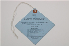 1986 Masters Tournament Wednesday Ticket #03284 - Par 3 Contest