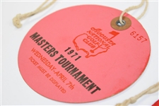 1971 & 1973 Masters Tournament Wednesday Tickets #6157 & #6650 - Par 3 Contest