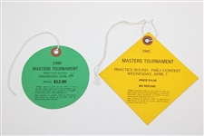 1980 & 1982 Masters Tournament Wednesday Tickets #05941 & 09039 - Par 3 Contest