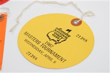 1984, 1985, & 1987 Masters Tournament Wednesday Tickets #01702, #04646, & #21388 - Par 3 Contest