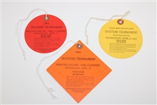1984, 1985, & 1987 Masters Tournament Wednesday Tickets #01702, #04646, & #21388 - Par 3 Contest