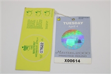 Ray Floyd Signed 1996 Masters Ticket with Five Practice Round Tickets & 1990 Parking Sticker JSA ALOA 