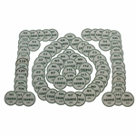 Seventy-Nine (79) Puported 1987 Augusta National Masters Windshield Parking Stickers