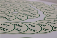 Seventy-Nine (79) Puported 1987 Augusta National Masters Windshield Parking Stickers