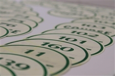 Seventy-Nine (79) Puported 1987 Augusta National Masters Windshield Parking Stickers