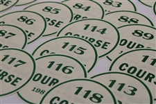 Seventy-Nine (79) Puported 1987 Augusta National Masters Windshield Parking Stickers