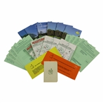 Masters Spectator Guides, Bag Check Cards, Used Scorecard, & Practice Round Application Cards