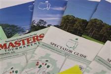 Masters Spectator Guides, Bag Check Cards, Used Scorecard, & Practice Round Application Cards