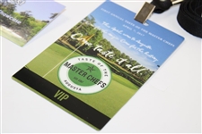 Masters 'Red Carpet Showcase' & 'Taste of the Masters Chefs' Augusta  National Guest & VIP Badges