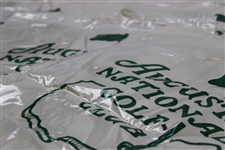 Five (5) Augusta National Golf Club Plastic Bags with Drawstrings