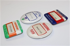 Group of Four (4) Charles Coody Contestant Badges - 1966 (x2), 1982, & Undated