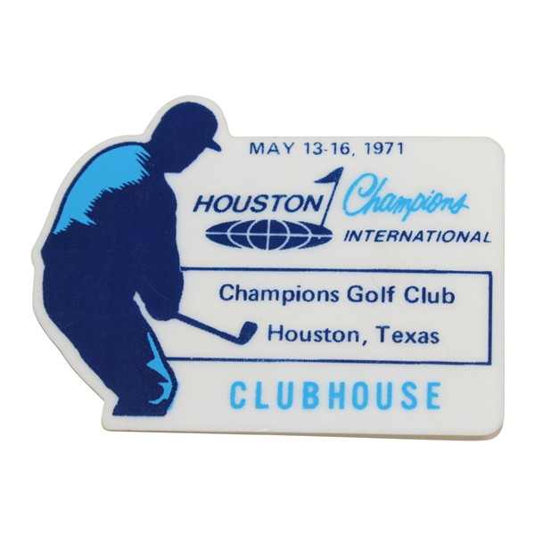 Charles Coodys 1971 Houston Champions International at Champions GC Clubhouse Badge