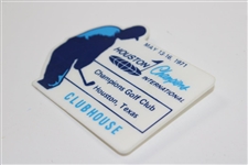 Charles Coody's 1971 Houston Champions International at Champions GC Clubhouse Badge