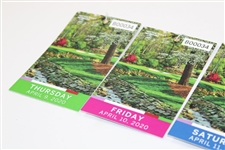 2020 Masters Tournament Thursday-Sunday Tournament Day Tickets - Dustin Johnson Winner