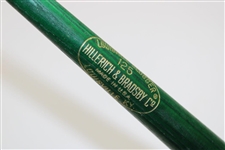 Charles Coody's Personal 1971 Masters Hillerich & Bradsby Louisville Commemorative Mini Green Bat