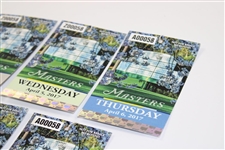 2017 Masters Tournament Monday-Sunday Full Tournament Week Ticket Set - Segio Garcia Winner