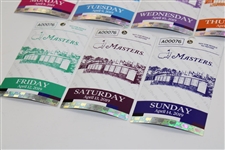 2019 Masters Tournament Monday-Sunday Full Tournament Week Ticket Set - Tiger Woods Winner