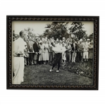 Bobby Jones Tees Off While Tommy Armour Looks On Photo - Framed