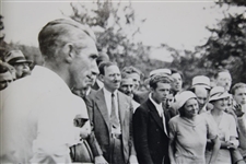 Bobby Jones Tees Off While Tommy Armour Looks On Photo - Framed