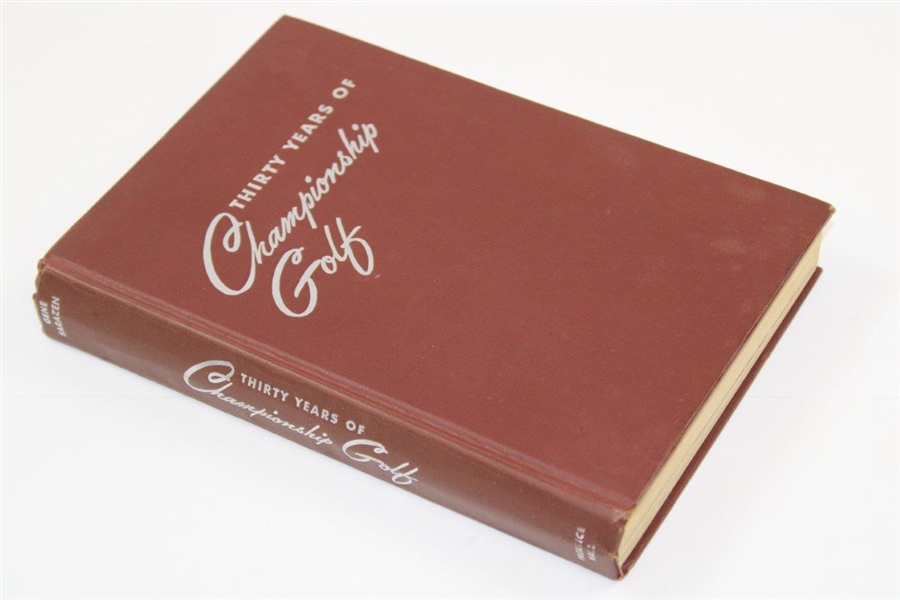 1950 'Thirty Years of Championship Golf' First Edition Book by Gene Sarazen with Herbert Warren Wind