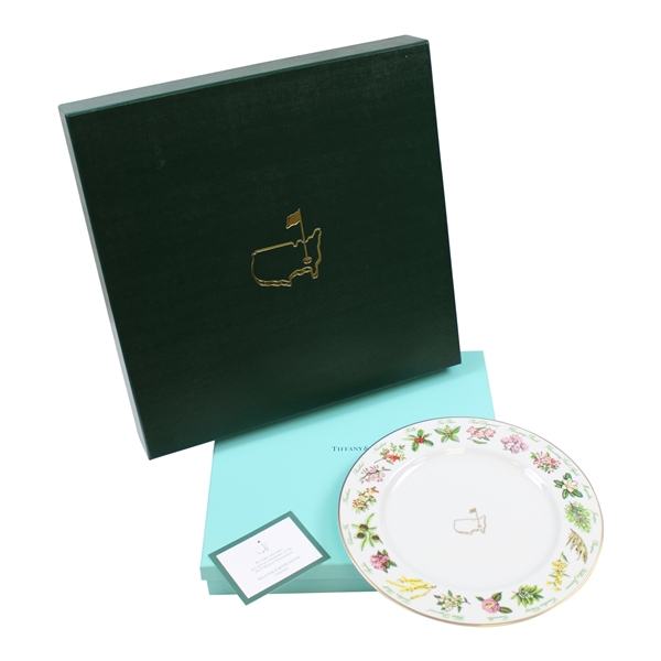 2015 Augusta National Golf Club Ltd Ed Masters Gift Tiffany & Co Beautification Plate in Box with Card