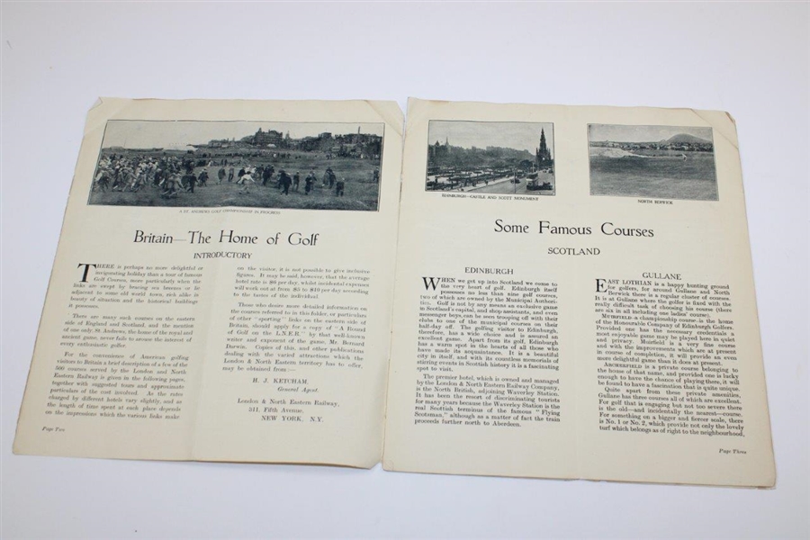 Vintage 'The Home of Golf' London & North Eastern St Andrews Golf Advertising/Travel Brochure