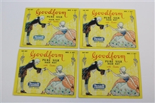 Vintage Unique Maryland Maid Golf Themed Human Hair Net Display with Contents