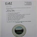 Vinny Giles' Pine Valley Golf Club Crump Memorial Cup Senior Winner Lenox Plate with Box - 1999