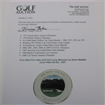 Vinny Giles' Pine Valley Golf Club Crump Memorial Cup Senior Winner Lenox Plate with Box - 2007