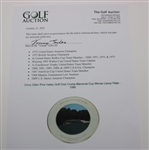 Vinny Giles' Pine Valley Golf Club Crump Memorial Cup Winner Lenox Plate - 1990