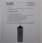 Vinny Giles' Royal Lytham & St. Annes 2015 Walker Cup Society Pewter Slim Flask