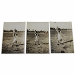 Three Sequential Sepia Tone Virginia Van Wie 5x7 Photos by John Hemmer of Pinehurst