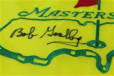 Bob Goalby Signed Undated Masters Par-Aide Embroidered Flag - Charles Coody Collection JSA ALOA