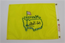 Bob Goalby Signed Undated Masters Par-Aide Embroidered Flag - Charles Coody Collection JSA ALOA