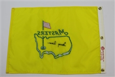 Tommy Aaron Signed Undated Masters Par-Aide Embroidered Flag - Charles Coody Collection JSA ALOA