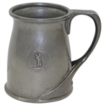 Art Deco Glass Bottom "The 19th Hole Hindley Hall Golf Club" English Pewter Tankard