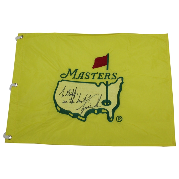 Tiger Woods Signed Rare 1997 Full Center Embroidered Flag To Griff-Blaine McCallisters Caddy JSA ALOA
