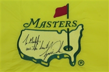 Tiger Woods Signed Rare 1997 Full Center Embroidered Flag 'To Griff-Blaine McCallister's Caddy' JSA ALOA