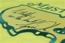 Tiger Woods Signed Rare 1997 Full Center Embroidered Flag 'To Griff-Blaine McCallister's Caddy' JSA ALOA