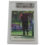 Tiger Woods 2001 Upper Deck Golf Card BGS 9 MINT 006212190