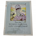 1929 Womens National Amateur Golf Championship at Oakland Hills Official Program - Glenna Collett Win