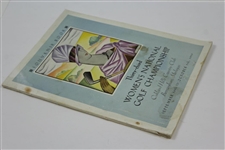 1929 Women's National Amateur Golf Championship at Oakland Hills Official Program - Glenna Collett Win