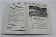 1929 Women's National Amateur Golf Championship at Oakland Hills Official Program - Glenna Collett Win