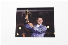 Martin Kaymer Signed Photo at 2012 Ryder Cup Holding Trophy JSA ALOA