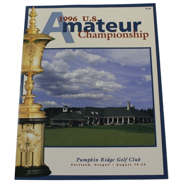 1996 US Amateur at Pumpkin Ridge Golf Club Official Program - Tiger Woods Winner
