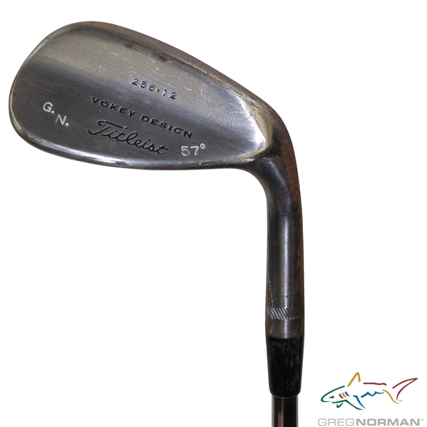 Greg Normans Personal Used Titleist 256-12 Vokey Design G.N. 57 Degree Wedge