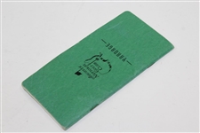 Masters Yardage Book, Ball Marker, & Pencil