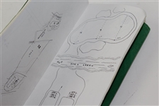 Masters Yardage Book, Ball Marker, & Pencil