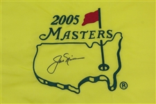 Jack Nicklaus Signed 2005 Masters Embroidered Flag - Final Masters JSA ALOA