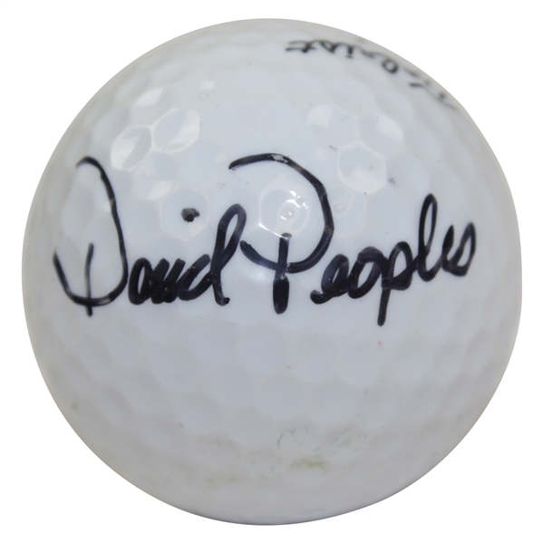 David Peoples Signed Titleist 4 Golf Ball JSA ALOA